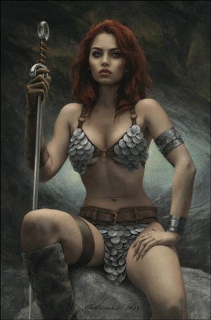 Red Sonja: Death and the Devil issue 4-K 30 Copy Virgin Cover by Celina