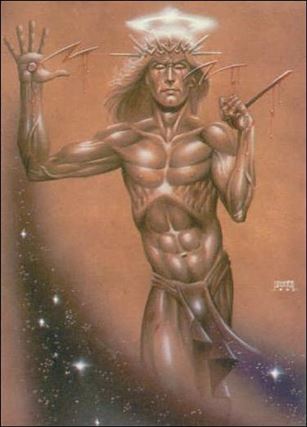 Joseph Michael Linsner: Dawn & Beyond (Base Set) card 51 Angry Christ #1
