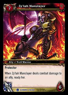 World of Warcraft: Heroes of Azeroth (Base Set) card 276 Zy'lah Manslayer