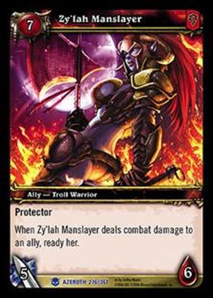 World of Warcraft: Heroes of Azeroth (Base Set) card 276 Zy'lah Manslayer