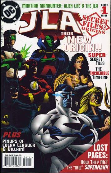 JLA Secret Files issue 1-B Deluxe Edition Foldout Cardstock Cover