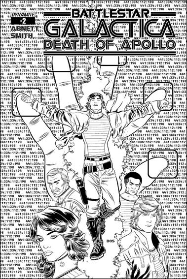 (Classic) Battlestar Galactica: The Death of Apollo issue 2-E Dietrich Smith 1:10 Black & White Cover