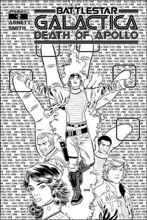 (Classic) Battlestar Galactica: The Death of Apollo issue 2-E Dietrich Smith 1:10 Black & White Cover