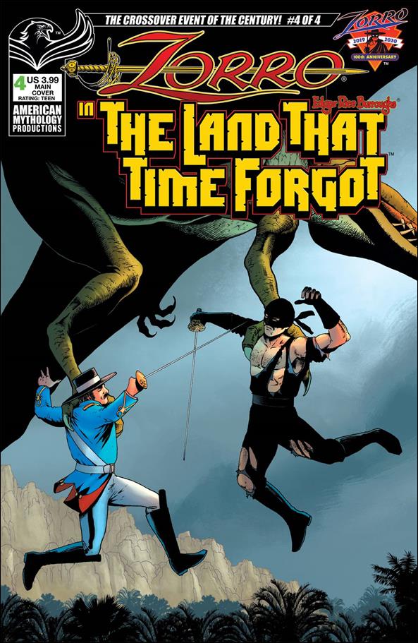 Zorro in the Land That Time Forgot issue 4 Standard Cover