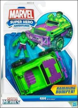 Marvel Super Hero Adventures (Vehicles and Playsets) figure 1 4x4 with Hulk
