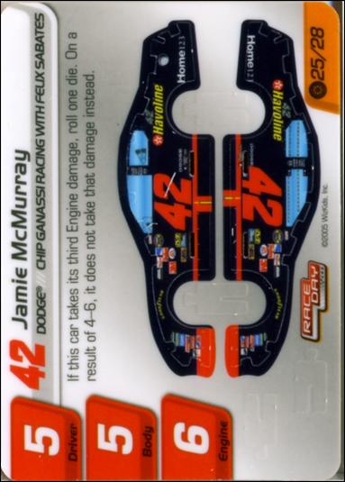 NASCAR Race Day 2005 (Base Set) card 25.1 Jamie McMurray