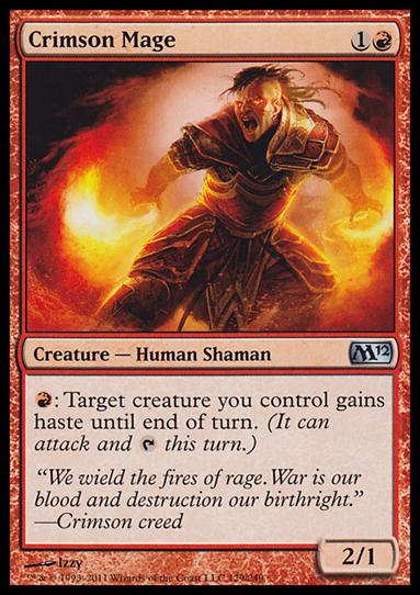 Magic the Gathering: 2012 Core Set (Base Set) card 129 Crimson Mage