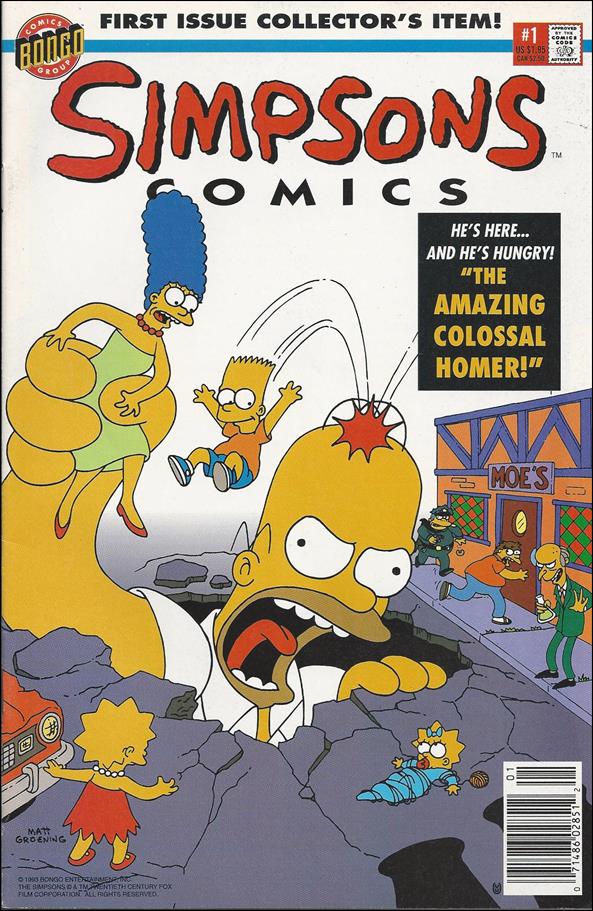 Simpsons Comics issue 1-C Newsstand Edition / Price Variant Without Poster