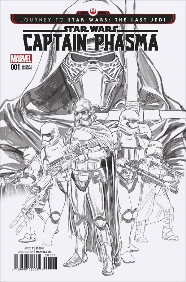 Journey to Star Wars: The Last Jedi - Captain Phasma issue 1-I Mark Brooks 1:200 Black and White Cover