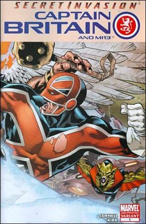 Captain Britain and MI13 issue 1-C Leonard Kirk Wraparound Cover (2nd Printing)