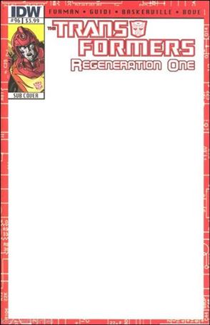 Transformers: Regeneration One issue 96-C Subscription Blank Cover