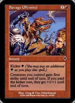 Magic the Gathering: Invasion (Base Set) card 162 Savage Offensive