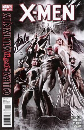 X-Men (2010) issue 1-L DF Adi Granov Cover (Signed by Stan Lee) 1/50