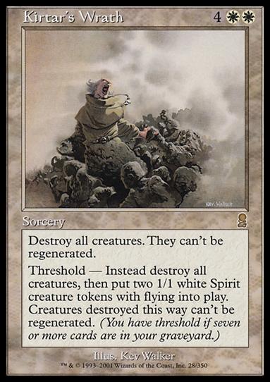 Magic the Gathering: Odyssey (Base Set) card 28 Kirtar's Wrath