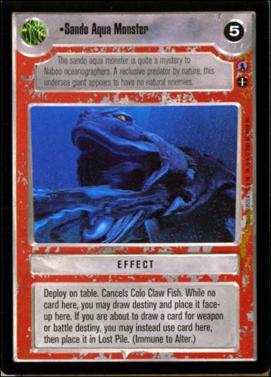 Star Wars: Reflections III (Base Set) card 162 Sando Aqua Monster