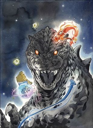 Godzilla vs. Fantastic Four issue 1-J Peach Momoko Virgin 1:100 Cover