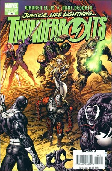 Thunderbolts (1997) issue 110-C Team Cover (2nd Printing)