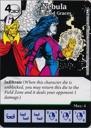 Marvel Dice Masters Guardians of the Galaxy  card 63 Nebula: In Good Graces
