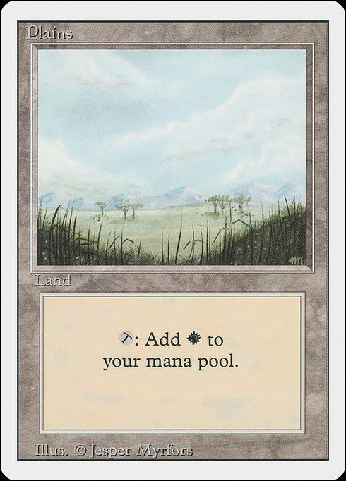 Magic the Gathering: Revised (Base Set) card 292-B Plains