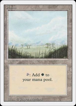 Magic the Gathering: Revised (Base Set) card 292-B Plains