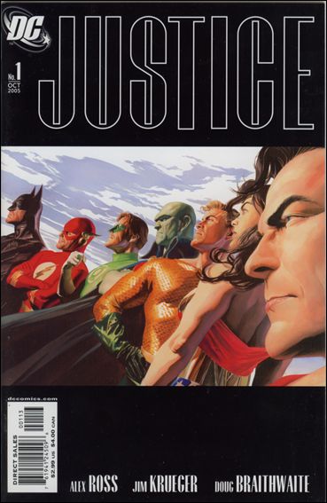 Justice (2005) issue 1-D Black Barred Heroes Cover (3rd Printing)