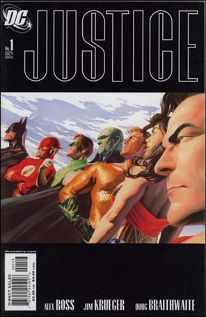 Justice (2005) issue 1-D Black Barred Heroes Cover (3rd Printing)