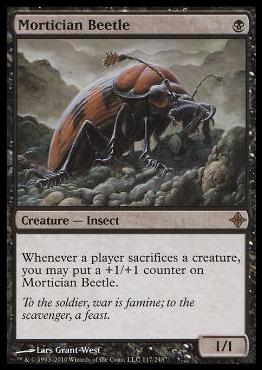 Magic the Gathering: Rise of the Eldrazi (Base Set) card 117 Mortician Beetle