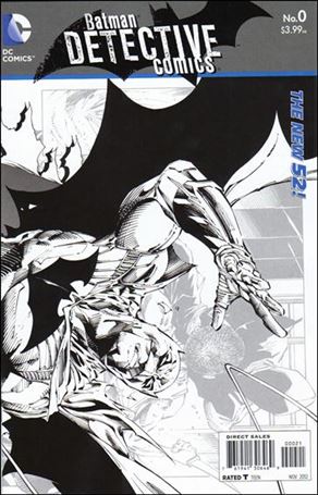 Detective Comics (2011) issue 0-D 1:25 Wraparound Black and White Cover