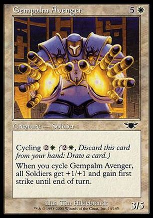 Magic the Gathering: Legions (Base Set) card 14 Gempalm Avenger
