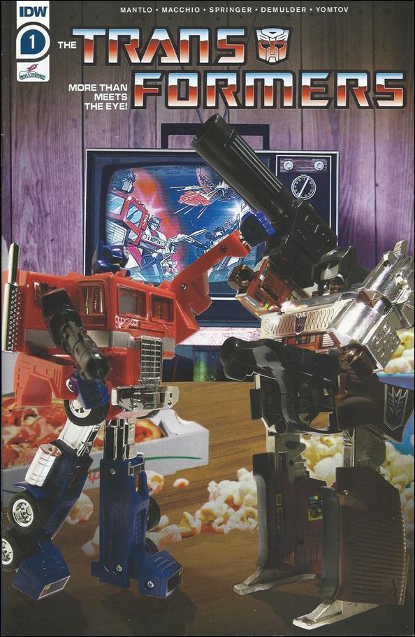 Transformers (1984) issue 1-I GalaxyCon Action Figure "Purple" Photo Cover