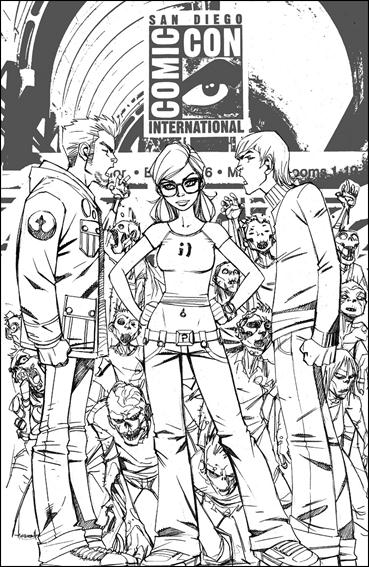 Fanboys vs Zombies issue 1-F Alejandro "Ale" Garza 1:25 Sketch Cover