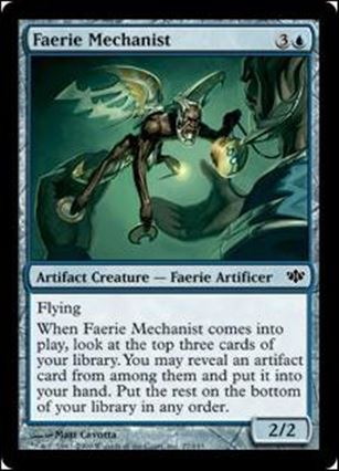 Magic the Gathering: Conflux (Base Set) card 27 Faerie Mechanist