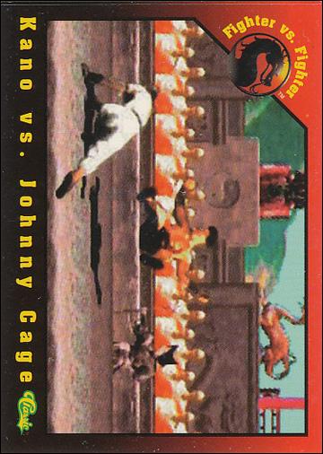 Mortal Kombat (Base Set) card 24 Kano vs. Johnny Cage