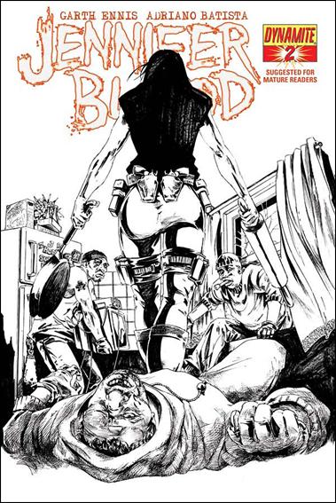 Jennifer Blood (2011) issue 2-G Jonathan Lau 1:25 Sketch Cover