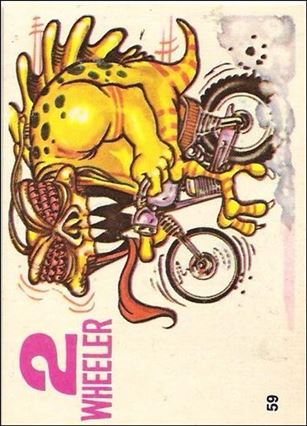 Silly Cycles (Base Set) card 59-B 2 Wheeler  (Fan Art on Back)
