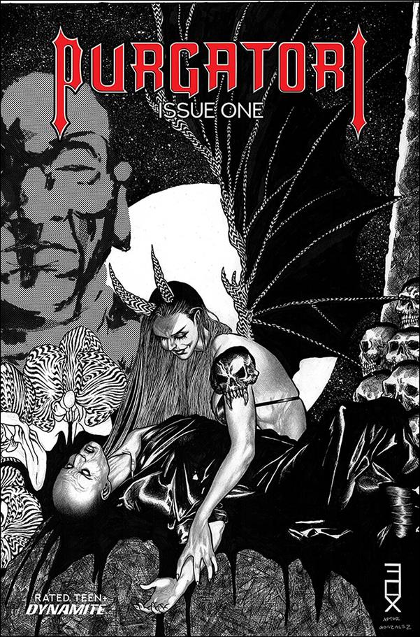 Purgatori (2021) issue 1-K Russell Fox 1:15 Black & White Cover