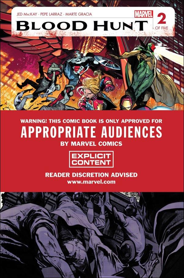 Blood Hunt: Red Band Edition (2024) issue 2 Pepe Larraz Polybagged Cover