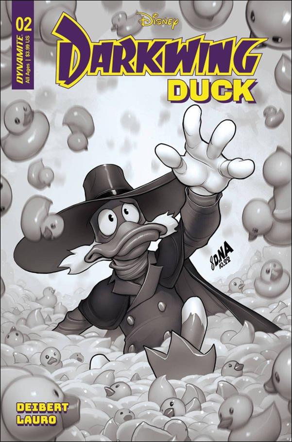 Darkwing Duck (2023) issue 2-G David Nakayama 1:15 B&W Cover