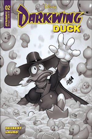 Darkwing Duck (2023) issue 2-G David Nakayama 1:15 B&W Cover