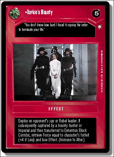 Star Wars: Special Edition Limited (Base Set) card 76 Tarkin's Bounty
