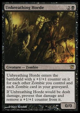 Magic the Gathering: Innistrad (Base Set) card 121 Unbreathing Horde