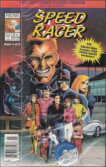 Speed Racer (1992) issue 1-D Collectors Edition Bagged w/ button
