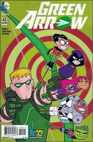 Green Arrow (2011) issue 42-B Craig Rousseau Teen Titans Go! Cover