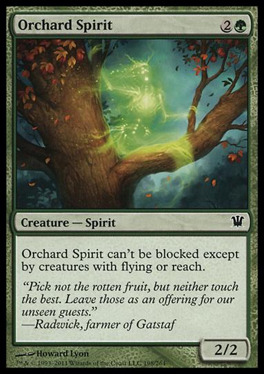 Magic the Gathering: Innistrad (Base Set) card 198 Orchard Spirit