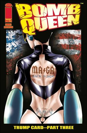 Bomb Queen: Trump Card issue 3 "Flag Background" Cover