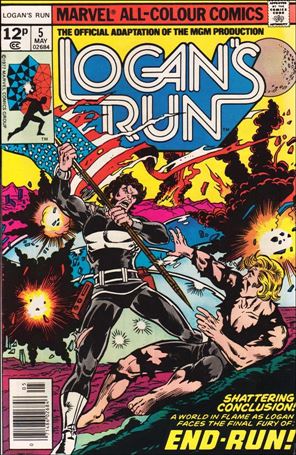 Logan's Run (1977) issue 5-B UK Price Cover