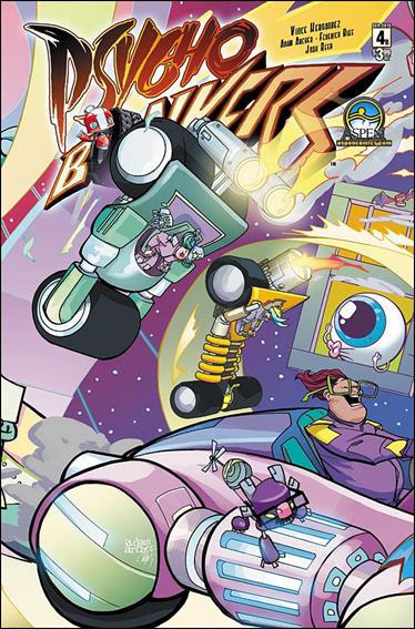 Psycho Bonkers issue 4-B Adam Archer Left Center Cover