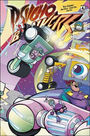 Psycho Bonkers issue 4-B Adam Archer Left Center Cover