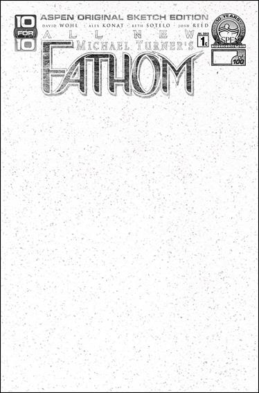 Michael Turner's Fathom (2013) issue 1-C Original Sketch Cover 1/100