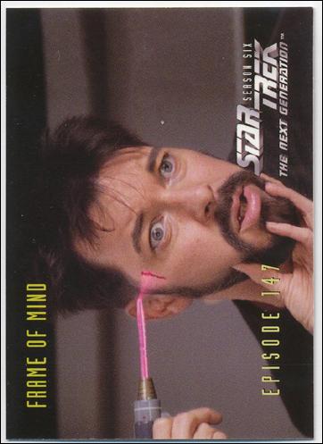 Star Trek: The Next Generation - The Episode Collection Season Six (Base Set) card 600 Frame of Mind, Episode 147C